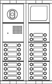athena Entrance Panel Composition of video and video vivavoce panels 2 2 * 4 6 8 10 12 12 * 16 16 * not applicable with VIVAVOCE 20 24 28 32 36 40 48 PUSH BUTTONS No.