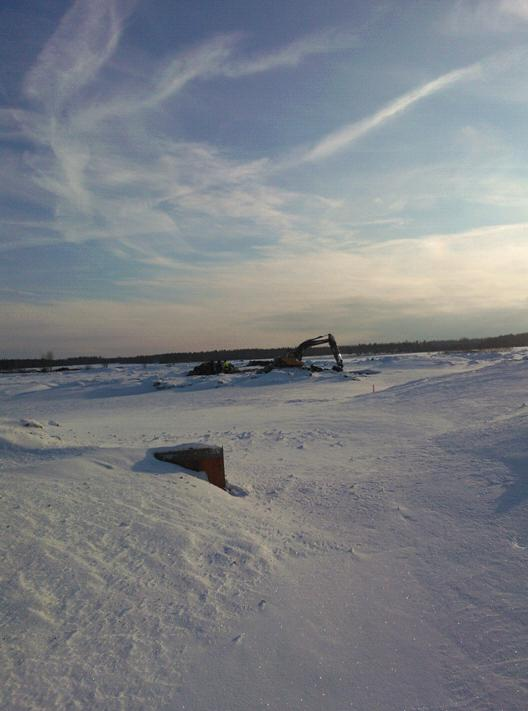 Nuijunjärven kosteikko Rakennustyö talvella 2012-2013 Maatalouden monivaikutteisen kosteikon perustamiseen