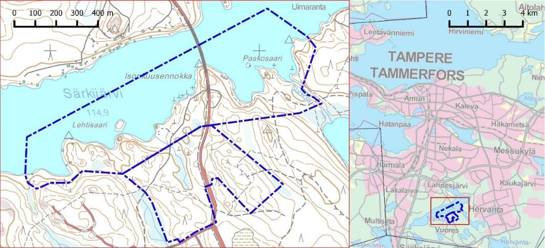 1. Johdanto Tampereen kaupunki tilasi keväällä 2016 lepakkoselvitystyön, jonka tehtävänä oli päivittää vuonna 2005 tehty lepakkoselvitys (Siivonen 2005) Särkijärven ranta-alueen osalta.