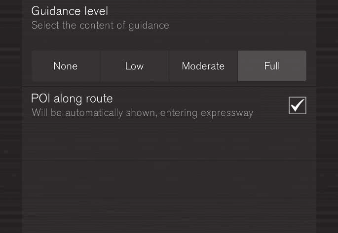 ASETUKSET (Settings > Navigation > Traffic) Asetuksia voidaan tehdä seuraavilla alueilla: Liikennetapahtumat (Traffic events) Vapaasti etenevä liikenne (Traffic flow) Vältä liikennetapahtumia (Avoid