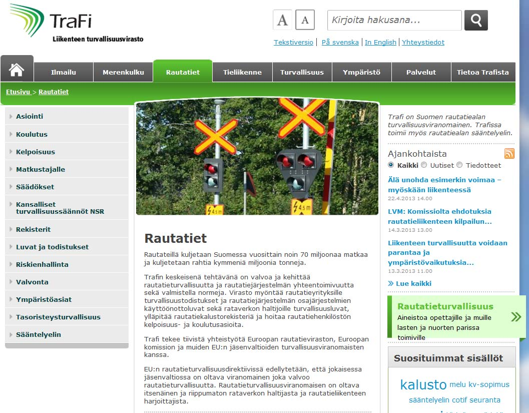http://www.trafi.fi/rautatiet 29.4.
