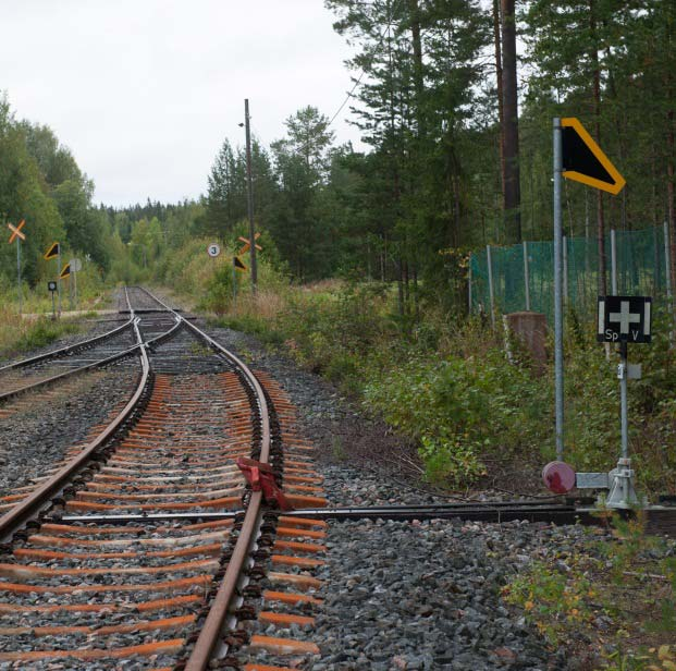 Sopimuksen sisältö: rajakohta Rajakohdan sijainti Sekä selvä kohta maastossa (kiskonjatkos, raiteensulku tms.