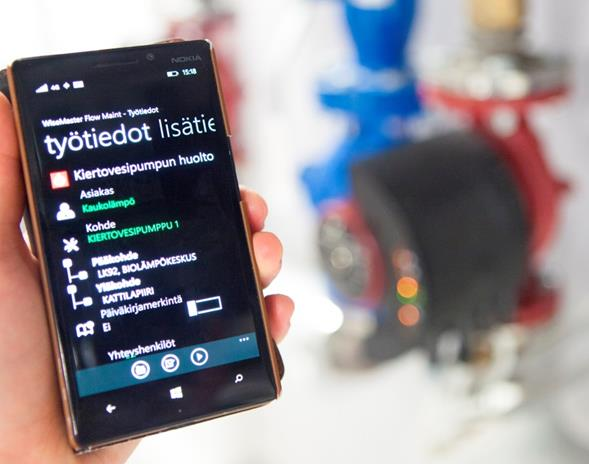 KUNNOSSAPITO Energiantuotantolaitosten kunnossapidon tukena toimii aidosti mobiili kunnossapitojärjestelmä WM Flow Maint (M-Technology Oy) Järjestelmän avulla kunnossapidon prosesseja tukevat