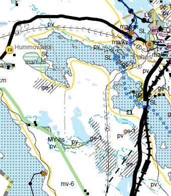 3 Maakuntakaavan II-vaiheessa alueelle n sitettu Nivunkilahden ja Nivunkijärvien ympäristöön arvkkaat harjualueet ge-1 ja alueen tunnetut muinaismuistkhteet. Maakuntakaavan 3.