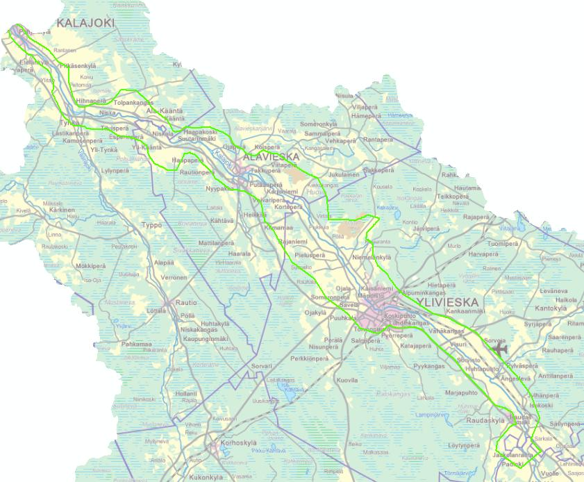 Maatalouden tulvavahingot Arvioitu Kalajoen ala- ja keskiosan tulvakartan alueelta Vahingot: tulvan peittämä peltoala * satovahinkolain mukaiset korvaukset