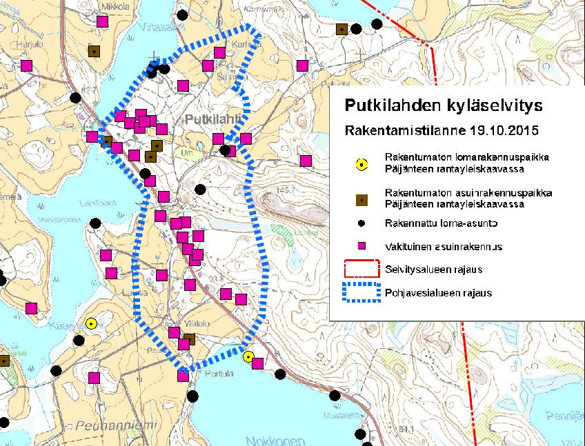 FCG SUUNNITTELU JA TEKNIIKKA OY Raportti, LUONNOS 1 (5) Putkilahden vesihuoltosuunnitelma 1 Yleistä Putkilahden vesihuoltosuunnitelma tehdään osana Putkilahden kyläselvitystä.