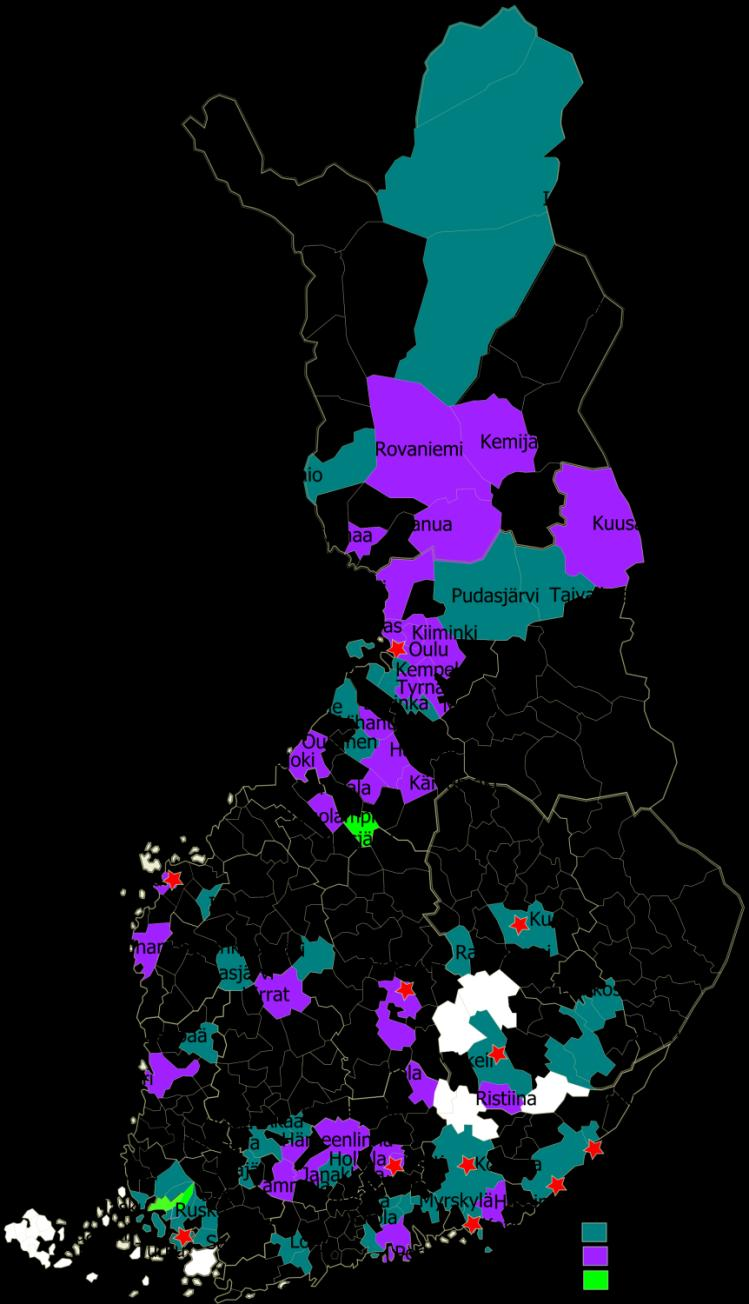 Alueelliset selvitykset ja valtakunnalliset ICT- ja THH-työryhmät Alueelliset selvitykset yhdistetään valtakunnalliseksi ratkaisuksi työryhmissä ja valmistelukomiteassa.