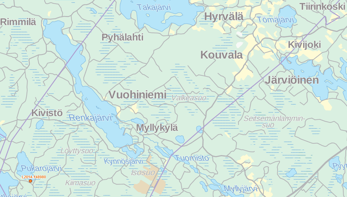 Kuva 10: Kauppa nro. 11 sijaitsee Vanajavettä huomattavasti pienemmän Kukkia järven rannalla. Tontti avautuu koilliseen. Kuva 11: Kauppa nro. 13 sijaitsee pienen Pukaro -järven rannalla.