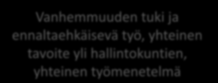 Väestön osallistaminen ja tiedotus Henkilökunnan käytännön työ ja koulutus Toimeenpano ja hallinnoin ti Strategiataso Avoimuus, materiaalin