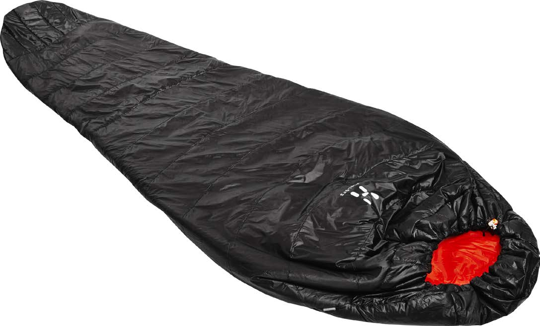 L.I.M SYNTHETIC Haglöfs very innovative L.I.M Synthetic sleeping bag only weighs 372 grams and is ideal for speed hikes and races.