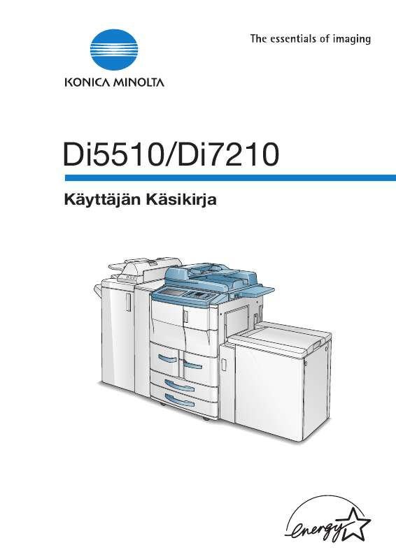 Voit lukea suosituksia käyttäjän oppaista, teknisistä ohjeista tai asennusohjeista tuotteelle KONICA MINOLTA DI5510.