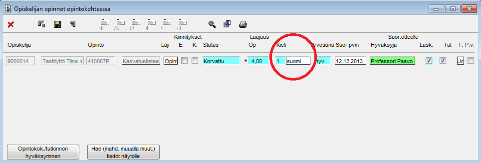 9. Raporteille ZOpintokohteen suoritukset exceliin ja ZOpiskelijaluettelo2 exceliin on lisätty rajaustekijöitä.