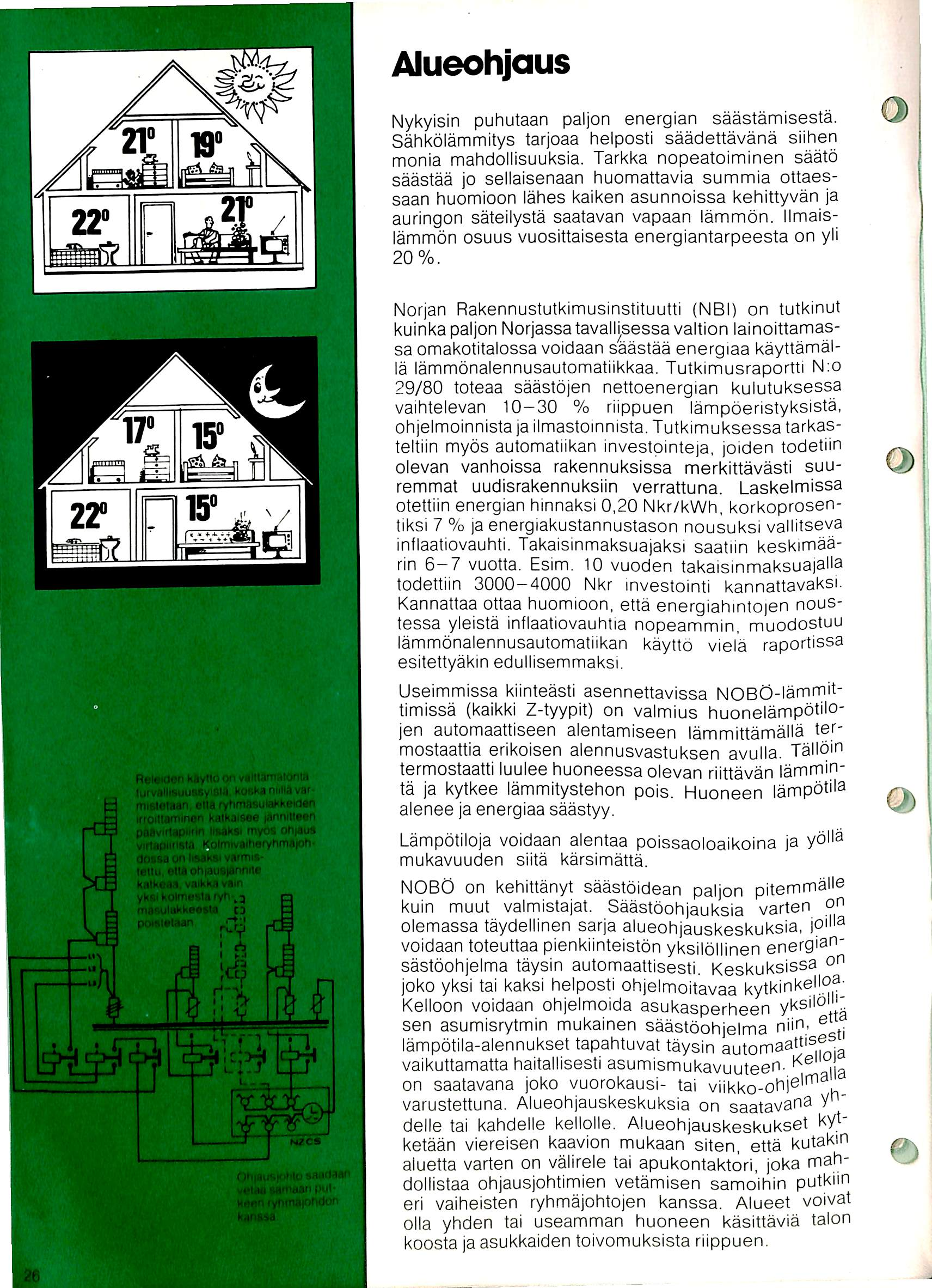 A W 19""^ T X 22" Alueohjaus Nykyisin puhutaan paljon energian saastamisesta. Sahkolammitys tarjoaa helposti saadettavana siihen monia mahdollisuuksia.