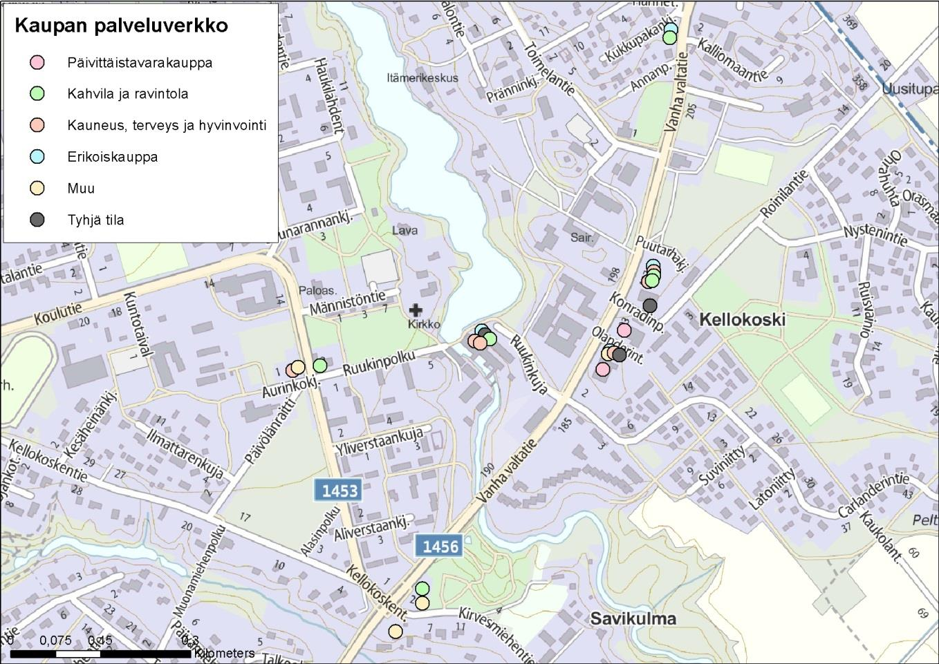 Kaupan palveluverkkoselvitys 6 paamo. Ruukin alueella sijaitsee myös muita yrityksiä ja käsityöläisten työtiloja, minkä lisäksi alueella on tyhjiä tiloja vuokrattavana.