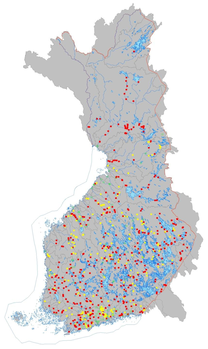 RAKENNETTUJEN JOKIEN TOIMINTAYMPÄRISTÖ Suomessa 159 000 jokikilometriä Rakentamattomia 10% 50 km