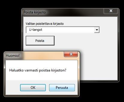 Liite 2 7(14) Nimimuutokset täytyy tehdä myös PageLayout.dgnlib ja kyseisen solukirjaston celtiedostoon. 1.2.3 Solukirjaston poistaminen Jos kirjasto halutaan poistaa, valitaan poistoikkunassa haluttu kirjasto alasvetovalikosta, ja painetaan Poista-painiketta.