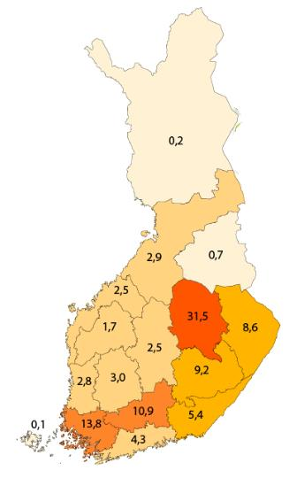 Mansikanviljely Suomessa Marjojen viljely Suomessa yhteensä vuonna 2013, Puutarhatilastot 2013 Kokonaismarjasadosta 80 prosenttia on mansikkaa Mansikan