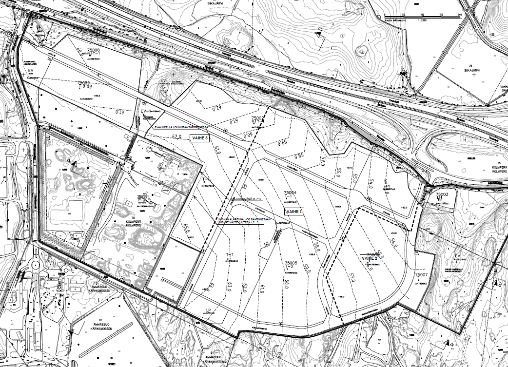 Espoon kaupunki Päätös Sivu 13 / 30 Ottolupaa haetaan 10 vuodeksi ja kokonaisottomääräksi 2 300 000 m 3 ktr. Arvioitu vuotuinen otto on noin 230 000 m 3 ktr.