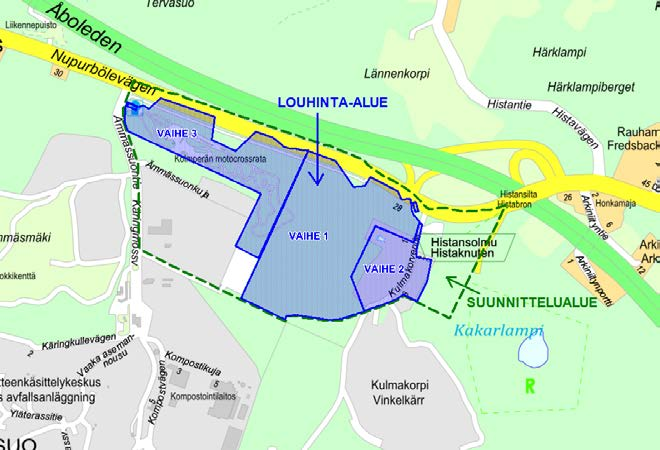 Espoon kaupunki Päätös Sivu 9 / 30 Oheismateriaali Selostus - 2016-626-M Maa-ainesten ottosuunnitelma 13.4.2016 - Ympäristölupa 18.10.