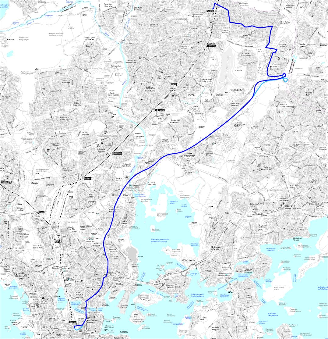 Linja 75 Rautatientori - Lahdenväylä Jakomäki (Jakomäentie) - Heikinlaakso - Puistolan asema Linja 75 Ruuhka Päivä/ilta La, päivä Su, päivä Vuoroväli, min 7,5 20 20 20 Linjapituus, km 19,5