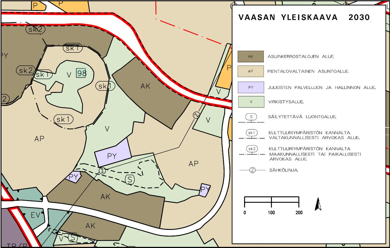 13 Kuva 2. Ote Huutoniemi - Teeriniemen osayleiskaavasta vuodelta 1980.