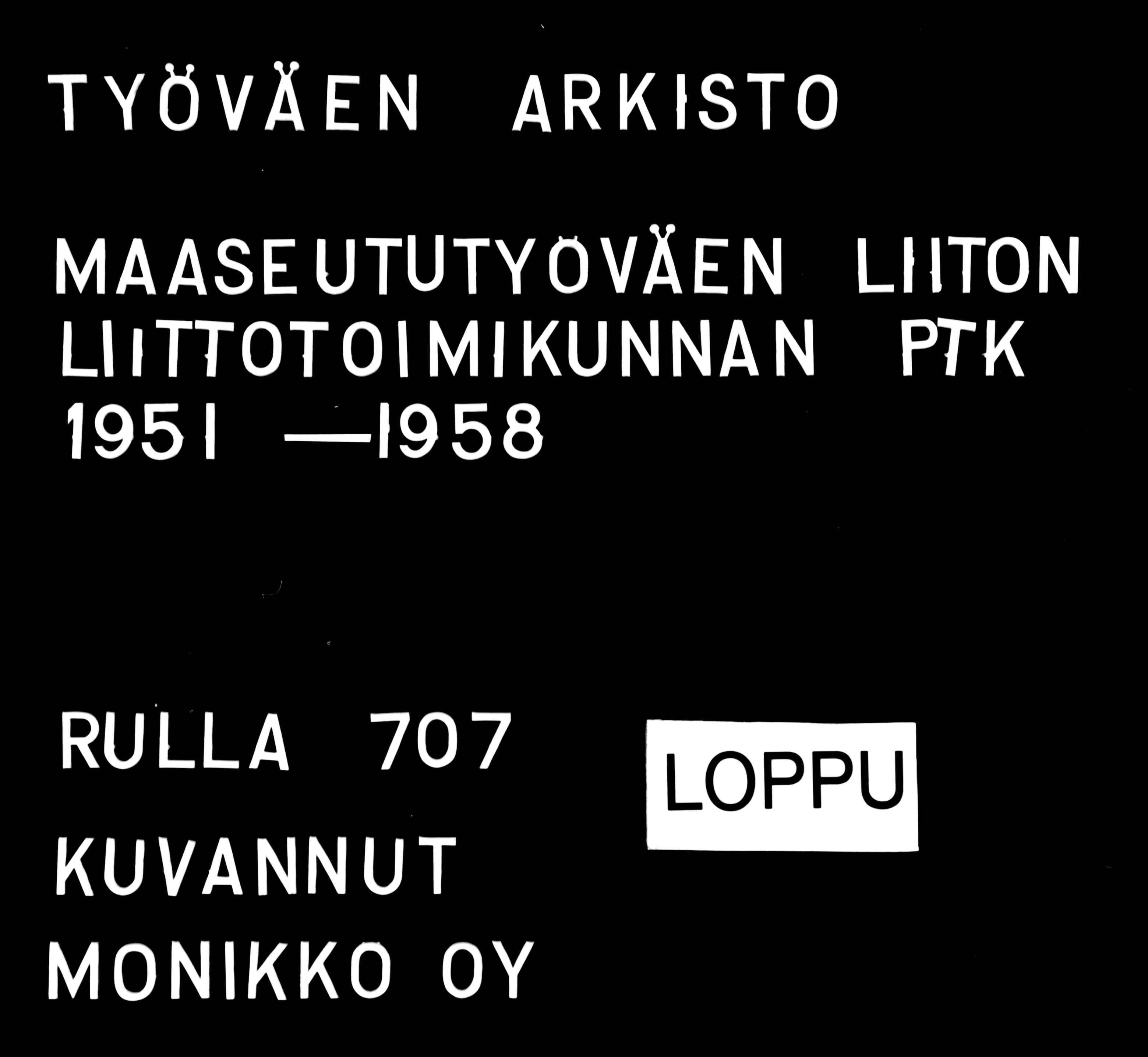 TYÖVÄ N ARKSTO MAASEUTUTYOVÄEN