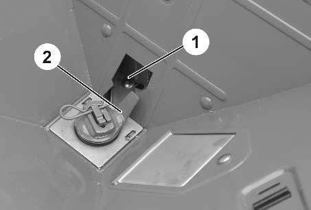 1 Toiminta Kuva 10 Lannoitteenlevitin AMAZONE ZA-X on varustettu kahdella suppilokärjellä ja levityslautasilla (Kuva 10/1), joita pyöritetään vastakkaisiin suuntiin ajosuunnan vastaisesti sisältä