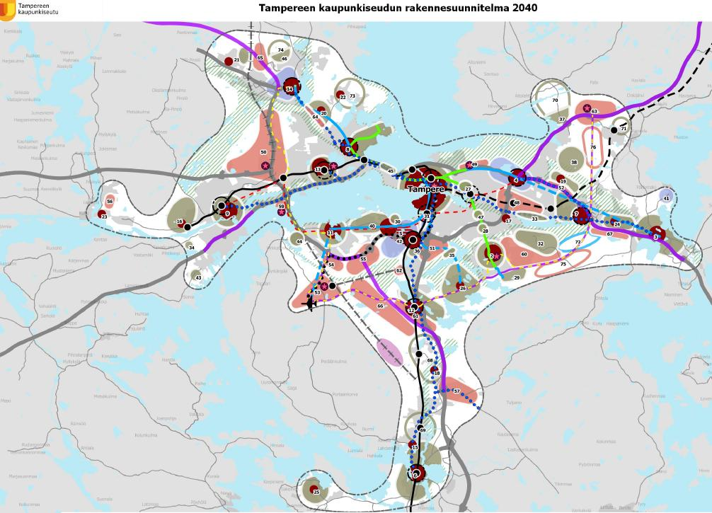 Tampereen kaupunkiseudulla v.