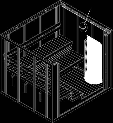 Place the sensor to the ceiling, over the heater, as shown in the figures 7 and 8. Do not place the sensors near the air ventilation. The closeness of the air vent cools down the sensor.