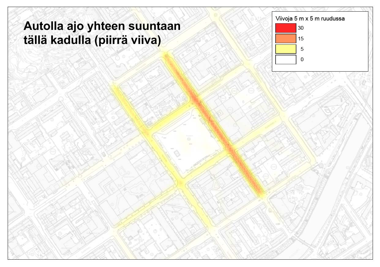 5 % vastaajista (56 kpl), 97 viivaa Lisäksi siirretty luokasta