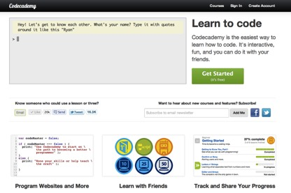 com Code Academy - codeacademy.com Codeschool - codeschool.