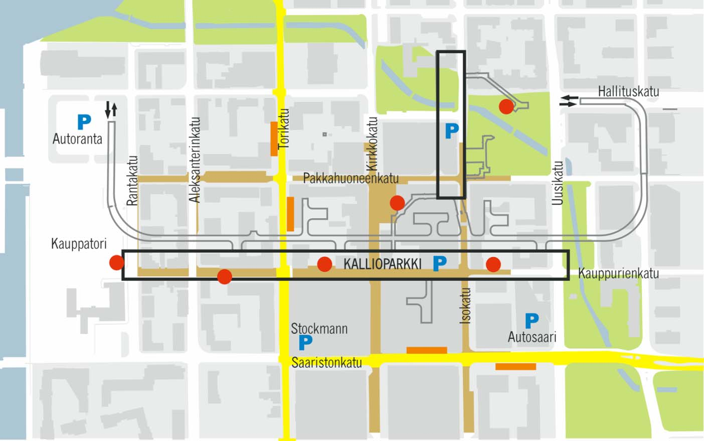 Attractivity of the city centre development of the core centre underground