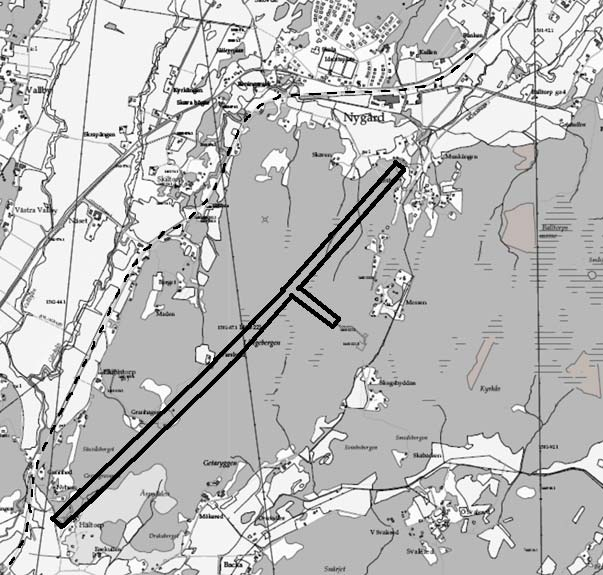 TAMPEREEN AMMATTIKORKEAKOULU OPINNÄYTETYÖ Sivu 23/54 3 PROJEKTI TORBACKEN-HEDE Göteborgin ja Trollhättanin välille on rakenteilla kaksiraideparinen rautatie, jonka yksi osaprojekteista Torbacken-Hede