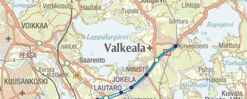 Asiointi- ja työmataliienne on vilasta Valealasta Kouvolaan ja pohjoisempana sijaitsevaan Vearanjärven varusuntaan, joa on maan suurimpia varusuntia.
