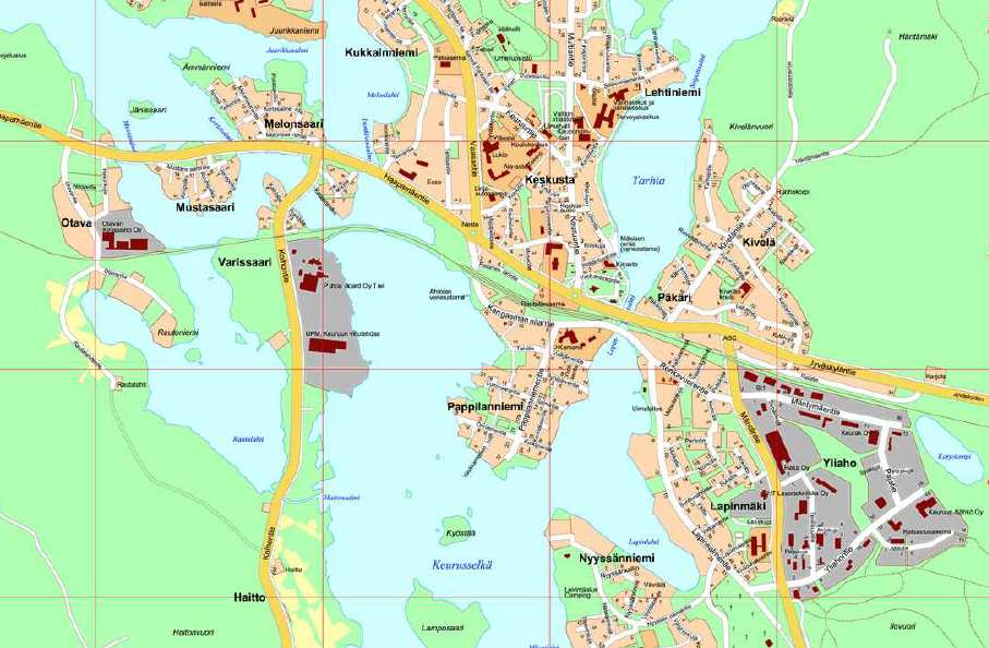 FCG Finnish Consulting Group Oy 63 (147) 6.4 Yliahon alueen arviointi 6.4.1 Yliahon alueen sijainti ja kuvaus Yliahon alue sijaitsee noin 1,5 km Keuruun keskustan itäpuolella Mäntäntien ja Jyväskyläntien välisellä alueella.