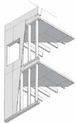 Paikalla rakennettaessa ala- ja välipohjat toimivat työalustoina koottaessa kerroksen seiniä. Ensimmäisenä rakennetaan perustusten päälle alapohja.