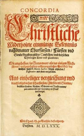 Luterilaiset tunnustuskirjat Augsburgin tunnustus Augsburgin tunnustuksen