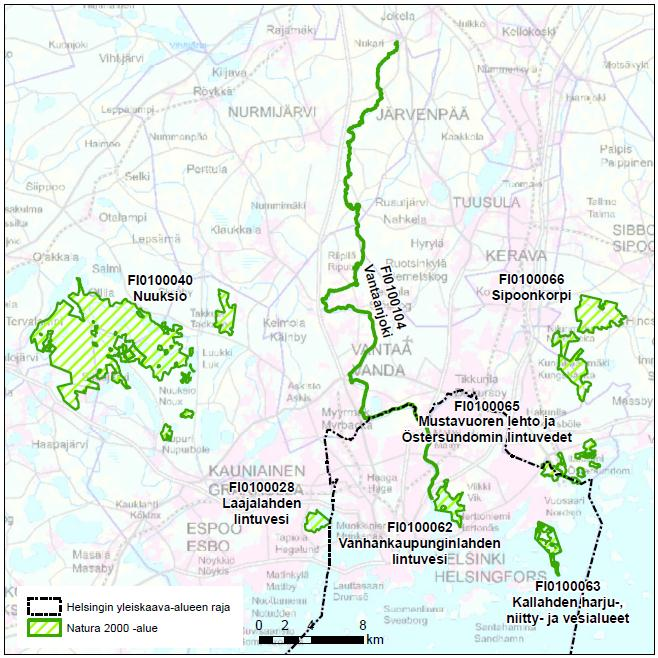 NATURA-ARVIOINTI 2 1 JOHDANTO Tämä luonnonsuojelulain 65 :n mukainen Natura-arviointi on laadittu osana Helsingin uuden yleiskaavan vaikutusten arviointia.