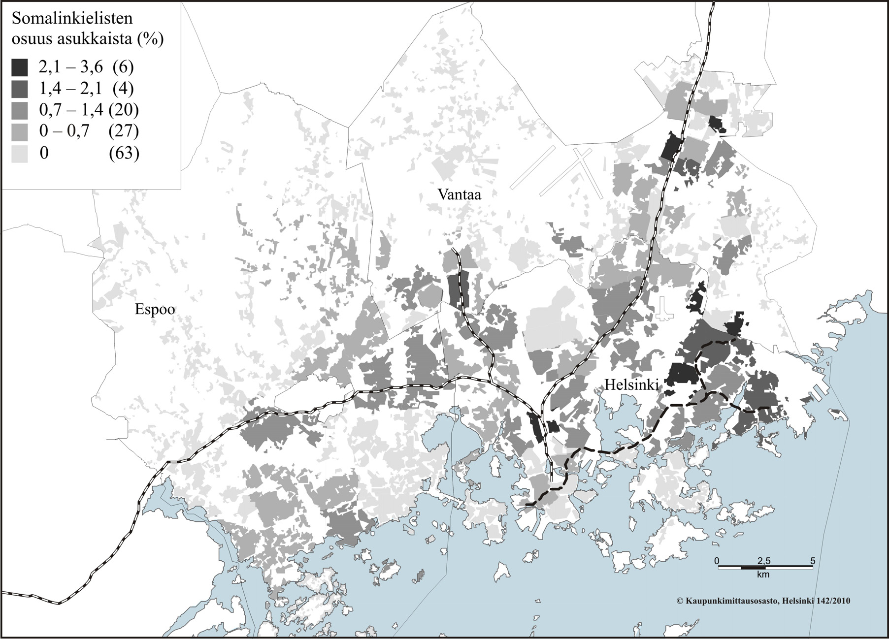 arvioitu halua asua lähellä sukulaisia ja ystäviä sekä parempia koulutus- ja työllistymismahdollisuuksia (Alitolppa-Niitamo 1994: 21 22; Tiilikainen 1999: 59).