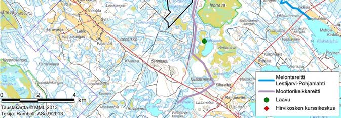 Hirvikosken - Paukanevan alueella on järjestetty myös lumikenkäsafareja paikallisten matkailuyritysten toimesta.