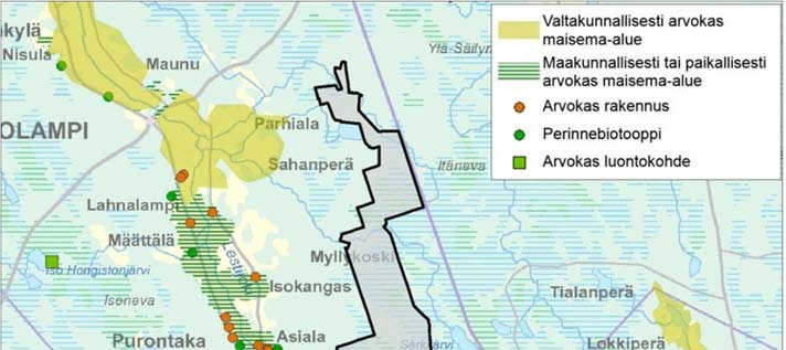 TOHOLAMPI-LESTIJÄRVEN TUULIPUISTO, YMPÄRISTÖVAIKUTUSTEN ARVIOINTIOHJELMA 34 Lähin hankealuetta sijaitseva lentokenttä/lentopaikka on Kannuksen Eskolan lentopaikka, joka sijaitsee noin 20 kilometriä