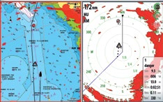 BROADBAND RADAR Broadband Radar -laajakaistatutka luo kristallinkirkkaan kuvan, jossa on näkymä aivan veneen keulan edestä.