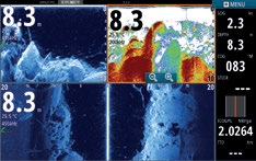 Yhteensopiva seuraavien kanssa: NSS evo3, SonarHub & Simrad GO5/GO7/GO9 XSE TotalScan Skimmer -kaikuanturi 000-12568-001 Vedenalaisia kiviä.