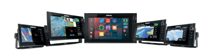 Nipistyszoomaus ja monikosketus. 7" 9" 12" 16" Simrad NSS evo3 -monitoiminäyttöjä on saatavilla neljää kokoa: 7, 9, 12 ja 16 tuumaa.