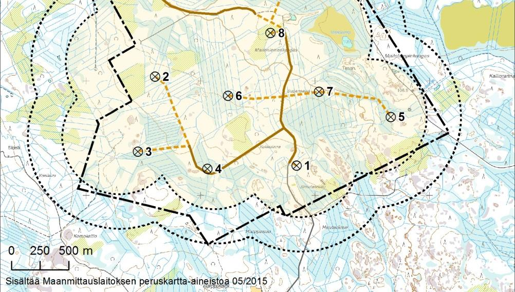 2014 4.5.2015 (Toni Eskelin, Aappo Luukkonen, Harri Taavetti, William Velmala) 29.5.2015 (Ella Kilpeläinen), potentiaalisia elinympäristöjä huomioitu myös muiden selvitysten yhteydessä 25. 26.6. ja 27.