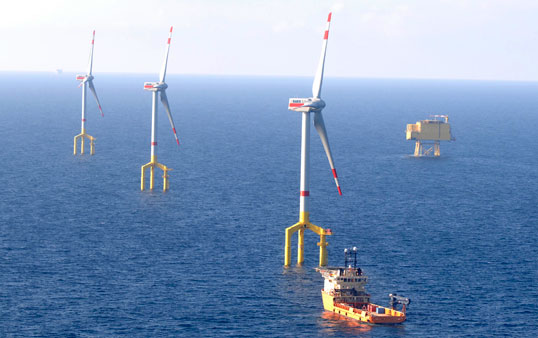 BorWin1 Installation of wind