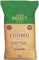 Lammas-Tähti Luomu Vahva energiapitoinen luomutäysrehu, jossa kivennäiset ja vitamiinit on säädetty lampaan tarpeiden mukaan. Raekoko on 3 mm.