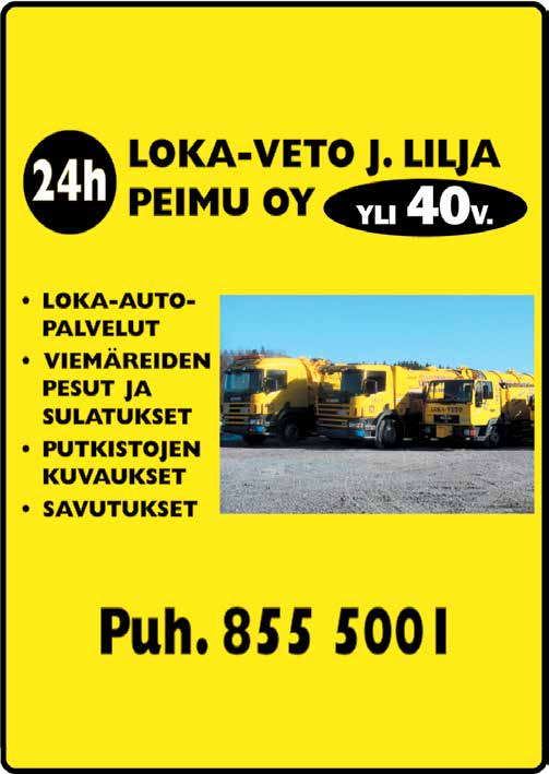 Autotallintie 13, 00770 HELSINKI Puh. 0400 408 328, varikko (09) 389 1282 www.tiemerkinta.