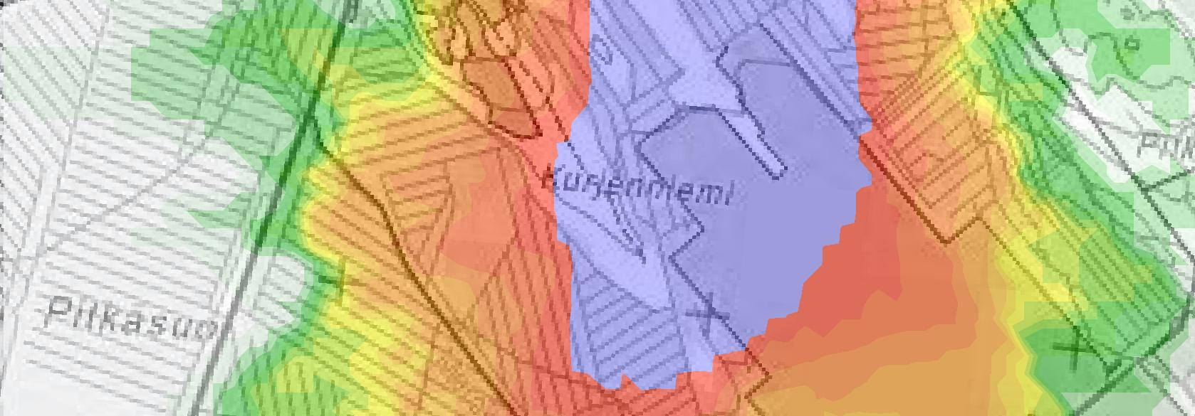 Vuorokausiohjearvoon 70 µg/m 3 (PM10) verrannollinen arvo on toiseksi korkein vuorokausiarvo kuukaudessa.