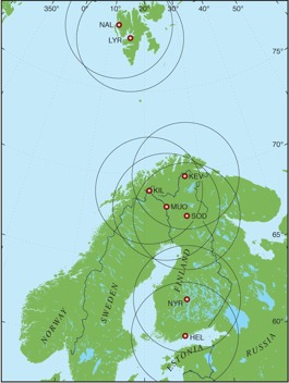 seurailee viiveellä Auringon aktiivisuutta Eniten